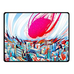 Artistic Psychedelic Art Fleece Blanket (small) by Modalart