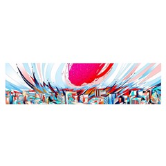 Artistic Psychedelic Art Oblong Satin Scarf (16  X 60 ) by Modalart