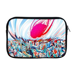 Artistic Psychedelic Art Apple Macbook Pro 17  Zipper Case by Modalart