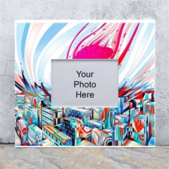 Artistic Psychedelic Art White Wall Photo Frame 5  X 7  by Modalart