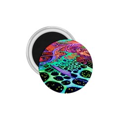 Psychedelic Blacklight Drawing Shapes Art 1 75  Magnets by Modalart