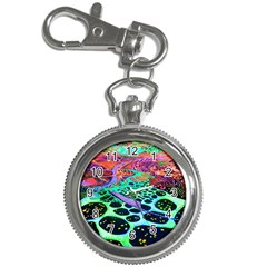 Psychedelic Blacklight Drawing Shapes Art Key Chain Watches by Modalart