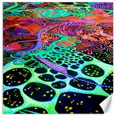 Psychedelic Blacklight Drawing Shapes Art Canvas 12  X 12 