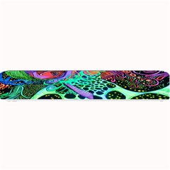 Psychedelic Blacklight Drawing Shapes Art Small Bar Mat by Modalart