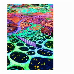 Psychedelic Blacklight Drawing Shapes Art Small Garden Flag (two Sides) by Modalart