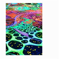 Psychedelic Blacklight Drawing Shapes Art Large Garden Flag (two Sides) by Modalart