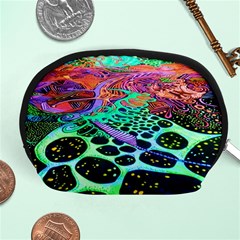 Psychedelic Blacklight Drawing Shapes Art Accessory Pouch (medium) by Modalart