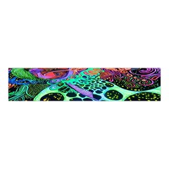 Psychedelic Blacklight Drawing Shapes Art Velvet Scrunchie by Modalart