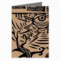 Artistic Psychedelic Greeting Card by Modalart