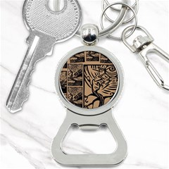 Artistic Psychedelic Bottle Opener Key Chain by Modalart