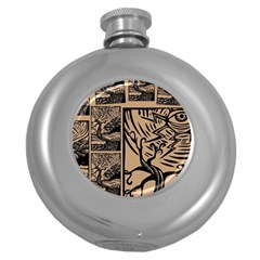 Artistic Psychedelic Round Hip Flask (5 Oz) by Modalart