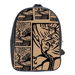 Artistic Psychedelic School Bag (large) by Modalart