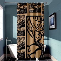 Artistic Psychedelic Shower Curtain 36  X 72  (stall)  by Modalart