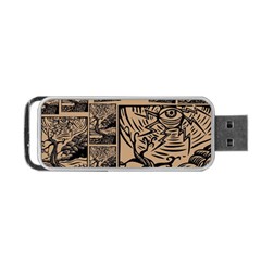 Artistic Psychedelic Portable Usb Flash (one Side) by Modalart