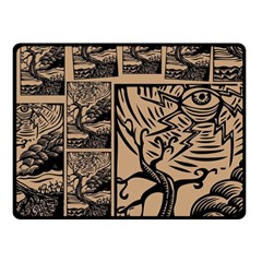 Artistic Psychedelic Two Sides Fleece Blanket (small) by Modalart