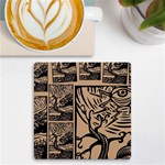 Artistic Psychedelic UV Print Square Tile Coaster  Front