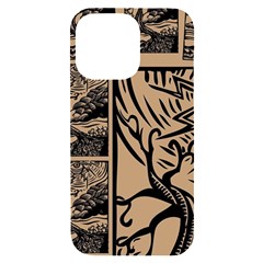 Artistic Psychedelic Iphone 14 Pro Max Black Uv Print Case by Modalart