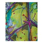 Green Peace Sign Psychedelic Trippy Shower Curtain 60  x 72  (Medium)  60 x72  Curtain