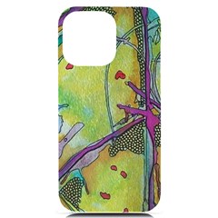 Green Peace Sign Psychedelic Trippy Iphone 14 Pro Max Black Uv Print Case by Modalart