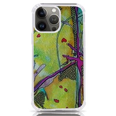 Green Peace Sign Psychedelic Trippy Iphone 13 Pro Max Tpu Uv Print Case by Modalart