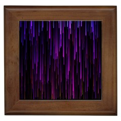 Stars Are Falling Electric Abstract Framed Tile by Modalart