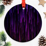 Stars Are Falling Electric Abstract Ornament (Round) Front