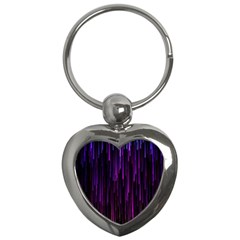 Stars Are Falling Electric Abstract Key Chain (heart) by Modalart