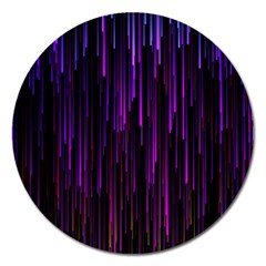 Stars Are Falling Electric Abstract Magnet 5  (round) by Modalart