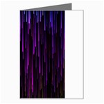 Stars Are Falling Electric Abstract Greeting Card Left