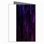 Stars Are Falling Electric Abstract Greeting Card Right