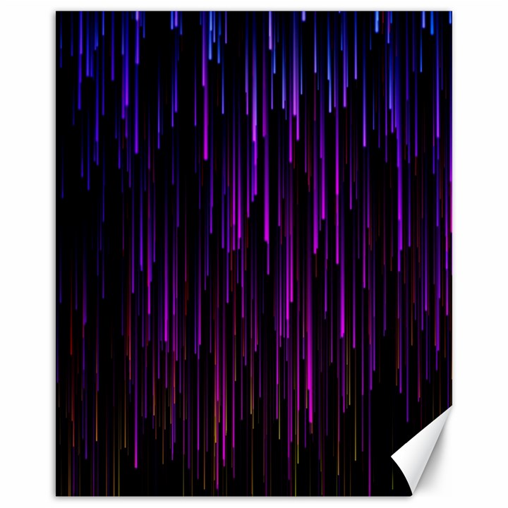 Stars Are Falling Electric Abstract Canvas 16  x 20 