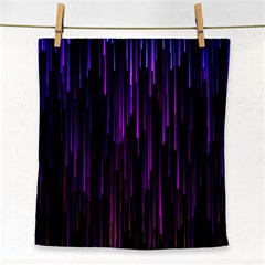 Stars Are Falling Electric Abstract Face Towel by Modalart