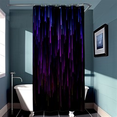 Stars Are Falling Electric Abstract Shower Curtain 36  X 72  (stall)  by Modalart