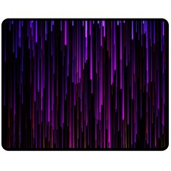 Stars Are Falling Electric Abstract Two Sides Fleece Blanket (medium) by Modalart