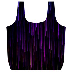 Stars Are Falling Electric Abstract Full Print Recycle Bag (xl) by Modalart