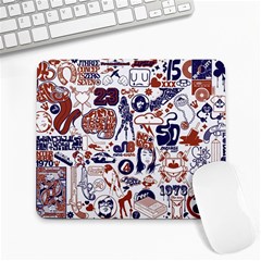 Artistic Psychedelic Doodle Large Mousepad by Modalart