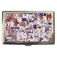 Artistic Psychedelic Doodle Cigarette Money Case by Modalart