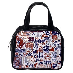 Artistic Psychedelic Doodle Classic Handbag (one Side)