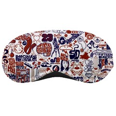 Artistic Psychedelic Doodle Sleep Mask by Modalart