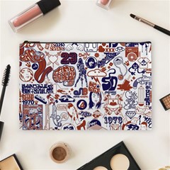 Artistic Psychedelic Doodle Cosmetic Bag (large) by Modalart