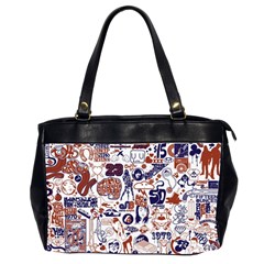 Artistic Psychedelic Doodle Oversize Office Handbag (2 Sides)