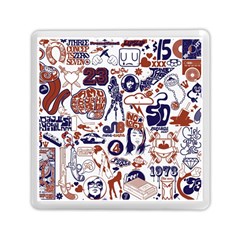 Artistic Psychedelic Doodle Memory Card Reader (square) by Modalart