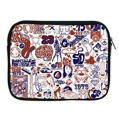 Artistic Psychedelic Doodle Apple Ipad 2/3/4 Zipper Cases by Modalart