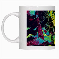 Artistic Psychedelic Abstract White Mug by Modalart