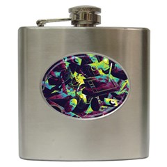 Artistic Psychedelic Abstract Hip Flask (6 Oz) by Modalart