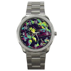 Artistic Psychedelic Abstract Sport Metal Watch