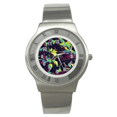 Artistic Psychedelic Abstract Stainless Steel Watch