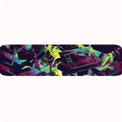 Artistic Psychedelic Abstract Large Bar Mat by Modalart