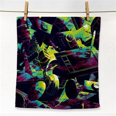 Artistic Psychedelic Abstract Face Towel by Modalart