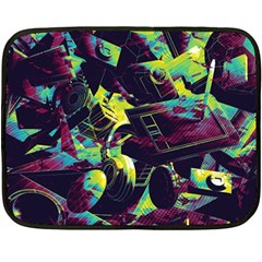 Artistic Psychedelic Abstract Fleece Blanket (mini) by Modalart